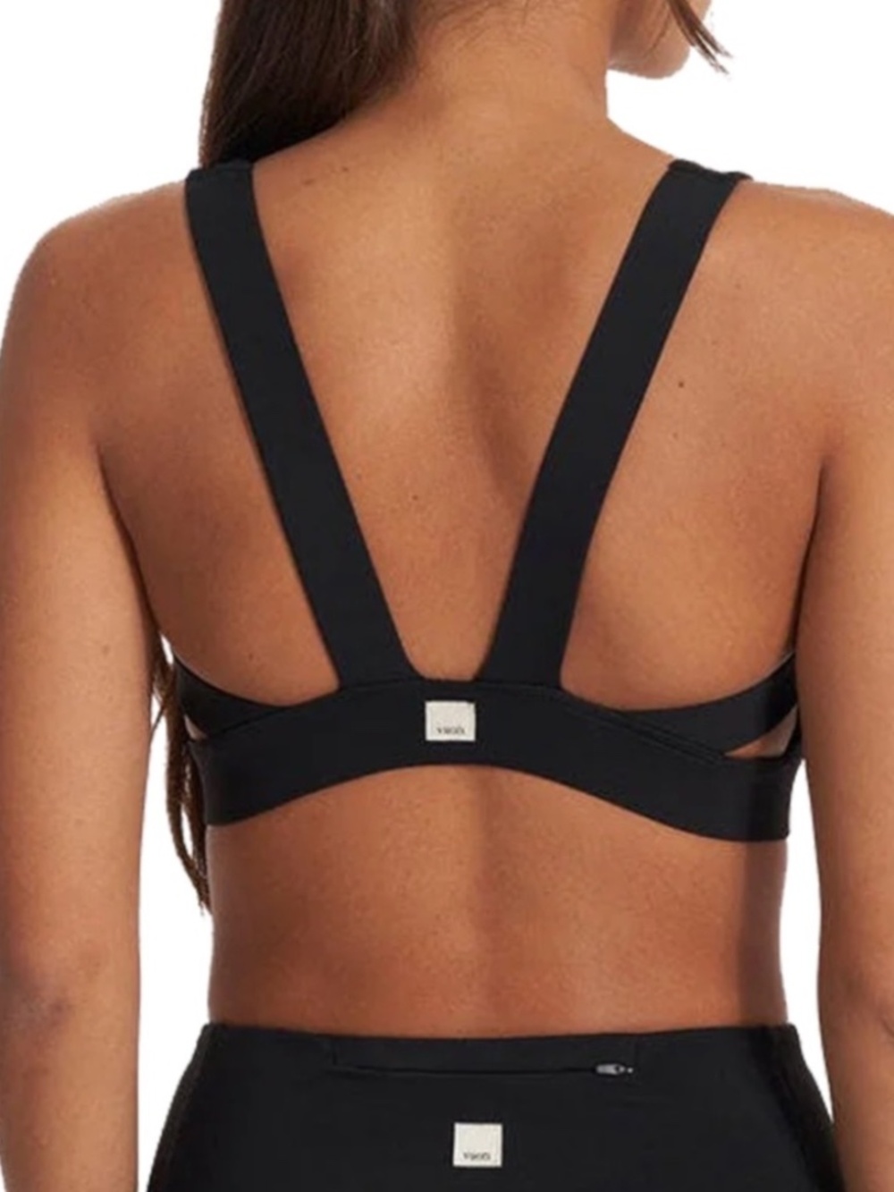 Vuori Stride Black Sports Bra - Small